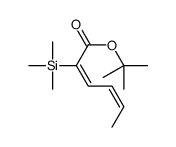 tert-butyl 2-trimethylsilylhexa-2,4-dienoate Structure