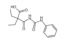 2,2-diethyl-N-phenylcarbamoyl-malonamic acid结构式