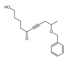 1-hydroxy-9-phenylmethoxydec-6-yn-5-one Structure