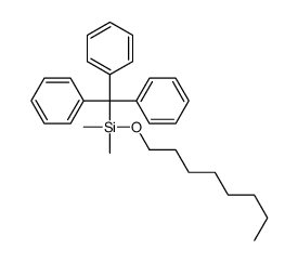 dimethyl-octoxy-tritylsilane Structure