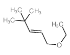 (E)-1-ethoxy-4,4-dimethylpent-2-ene结构式