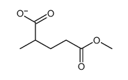 5-methoxy-2-methyl-5-oxopentanoate Structure