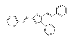 N-[5-(benzylideneamino)-1-phenyl-1,2,4-triazol-3-yl]-1-phenylmethanimine Structure