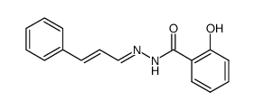 2-hydroxy-N'-(3-phenylprop-2-enylidene)benzohydrazide结构式