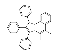 4,5-dimethyl-1,2,3-triphenyl-1H-cyclopenta[a]naphthalene结构式
