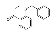 1-(3-benzylsulfanylpyridin-2-yl)propan-1-one结构式