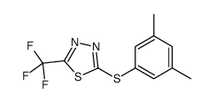 2-(3,5-dimethylphenyl)sulfanyl-5-(trifluoromethyl)-1,3,4-thiadiazole结构式