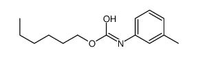 hexyl N-(3-methylphenyl)carbamate Structure