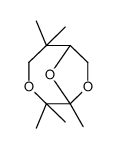 2,2,5,5,6-pentamethyl-4,7,9-trioxabicyclo[4.2.1]nonane结构式