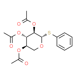 .beta.-D-Xylopyranoside, phenyl 1-thio-, triacetate结构式