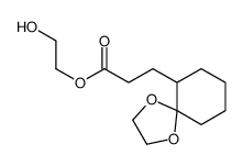 2-hydroxyethyl 3-(1,4-dioxaspiro[4.5]decan-6-yl)propanoate Structure