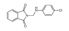 2-[(4-chloroanilino)methyl]isoindole-1,3-dione结构式