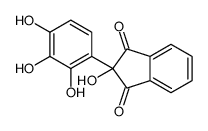 2-hydroxy-2-(2,3,4-trihydroxyphenyl)indene-1,3-dione结构式
