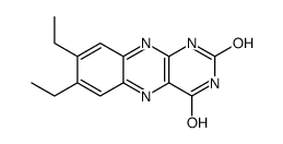 7,8-diethyl-1H-benzo[g]pteridine-2,4-dione结构式