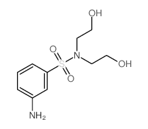 Benzenesulfonamide, 3-amino-N,N-bis (2-hydroxyethyl)-结构式