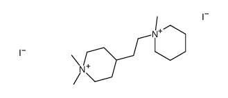 1,1-dimethyl-4-[2-(1-methylpiperidin-1-ium-1-yl)ethyl]piperidin-1-ium,diiodide结构式