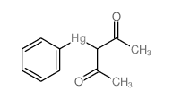 (2,4-dioxopentan-3-yl)(phenyl)mercury结构式