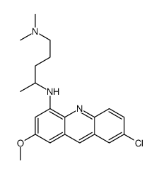 2-Chloro-7-methoxy-N-(4-dimethylamino-1-methylbutyl)acridin-5-amine structure