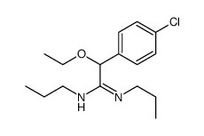 2-(4-Chlorophenyl)-N1,N2-dipropyl-2-ethoxyacetamidine结构式