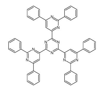 2,4,6-tris(2,6-diphenylpyrimidin-4-yl)-1,3,5-triazine结构式