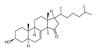 (3β,5α,14α)-3-hydroxy-14-methylcholest-7-en-15-one结构式