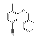 4-iodo-3-phenylmethoxybenzonitrile结构式