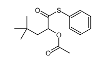 3,3-Dimethyl-1-[(phenylsulfanyl)carbonyl]butyl acetate Structure