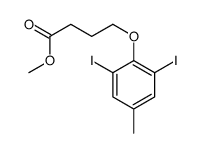 methyl 4-(2,6-diiodo-4-methylphenoxy)butanoate结构式