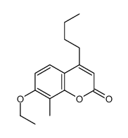 4-butyl-7-ethoxy-8-methylchromen-2-one结构式