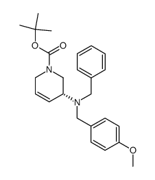 tert-butyl (5R)-5-[(N-benzyl-N-p-methoxybenzyl)amino]-1,2,5,6-tetrahydropyridine-1-carboxylate Structure