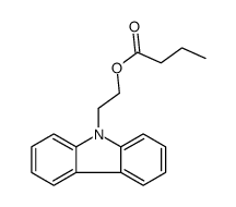 2-carbazol-9-ylethyl butanoate结构式