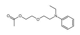 1-acetoxy-2-[2-(N-ethyl-anilino)-ethoxy]-ethane结构式