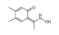 6-[1-(hydroxyamino)ethylidene]-3,4-dimethylcyclohexa-2,4-dien-1-one Structure