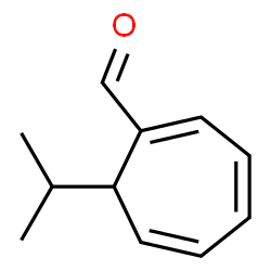 1,3,5-Cycloheptatriene-1-carboxaldehyde,7-(1-methylethyl)-(9CI) structure