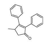 4-methyl-2,3-diphenyl-cyclopent-2-enone Structure