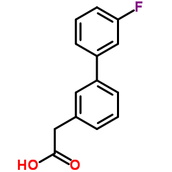 (3'-Fluoro-3-biphenylyl)acetic acid Structure