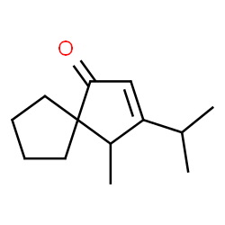 Spiro[4.4]non-2-en-1-one, 4-methyl-3-(1-methylethyl)- (9CI) structure