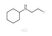 N-(2-fluoroethyl)cyclohexanamine结构式
