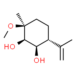 1,2-Cyclohexanediol,3-methoxy-3-methyl-6-(1-methylethenyl)-,(1R,2R,3S,6R)-rel-(9CI) structure
