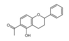 1-(5-hydroxy-2-phenyl-3,4-dihydro-2H-chromen-6-yl)ethanone结构式