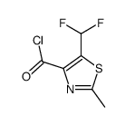 4-Thiazolecarbonyl chloride, 5-(difluoromethyl)-2-methyl- (9CI) Structure