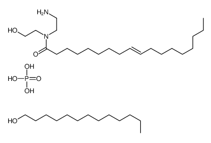 (Z)-N-(2-aminoethyl)-N-(2-hydroxyethyl)octadec-9-enamide,phosphoric acid,tridecan-1-ol结构式