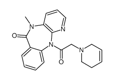 11-[2-(3,6-dihydro-2H-pyridin-1-yl)acetyl]-5-methylpyrido[2,3-b][1,4]benzodiazepin-6-one结构式