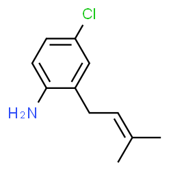 4-Chloro-2-(3-methyl-2-butenyl)benzenamine结构式