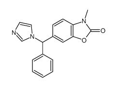 6-[imidazol-1-yl(phenyl)methyl]-3-methyl-1,3-benzoxazol-2-one结构式