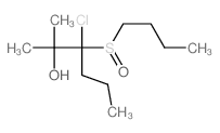 3-butylsulfinyl-3-chloro-2-methyl-hexan-2-ol Structure
