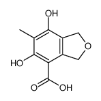 4-Phthalancarboxylic acid, 5,7-dihydroxy-6-methyl- (5CI) structure
