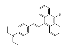 4-[2-(10-bromoanthracen-9-yl)ethenyl]-N,N-diethylaniline Structure