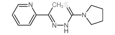 1-Pyrrolidinecarbothioicacid, 2-[1-(2-pyridinyl)ethylidene]hydrazide结构式