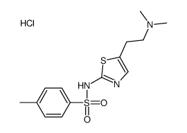 N-[5-[2-(dimethylamino)ethyl]-1,3-thiazol-2-yl]-4-methylbenzenesulfonamide,hydrochloride Structure